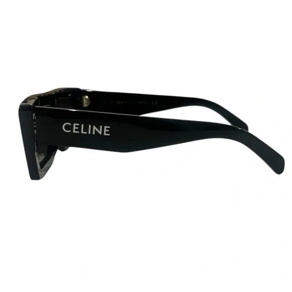 Celine Monochroms CL40214U Rectangular Acetate Frame Gray Lens Sunglasses - Picture 5 of 6